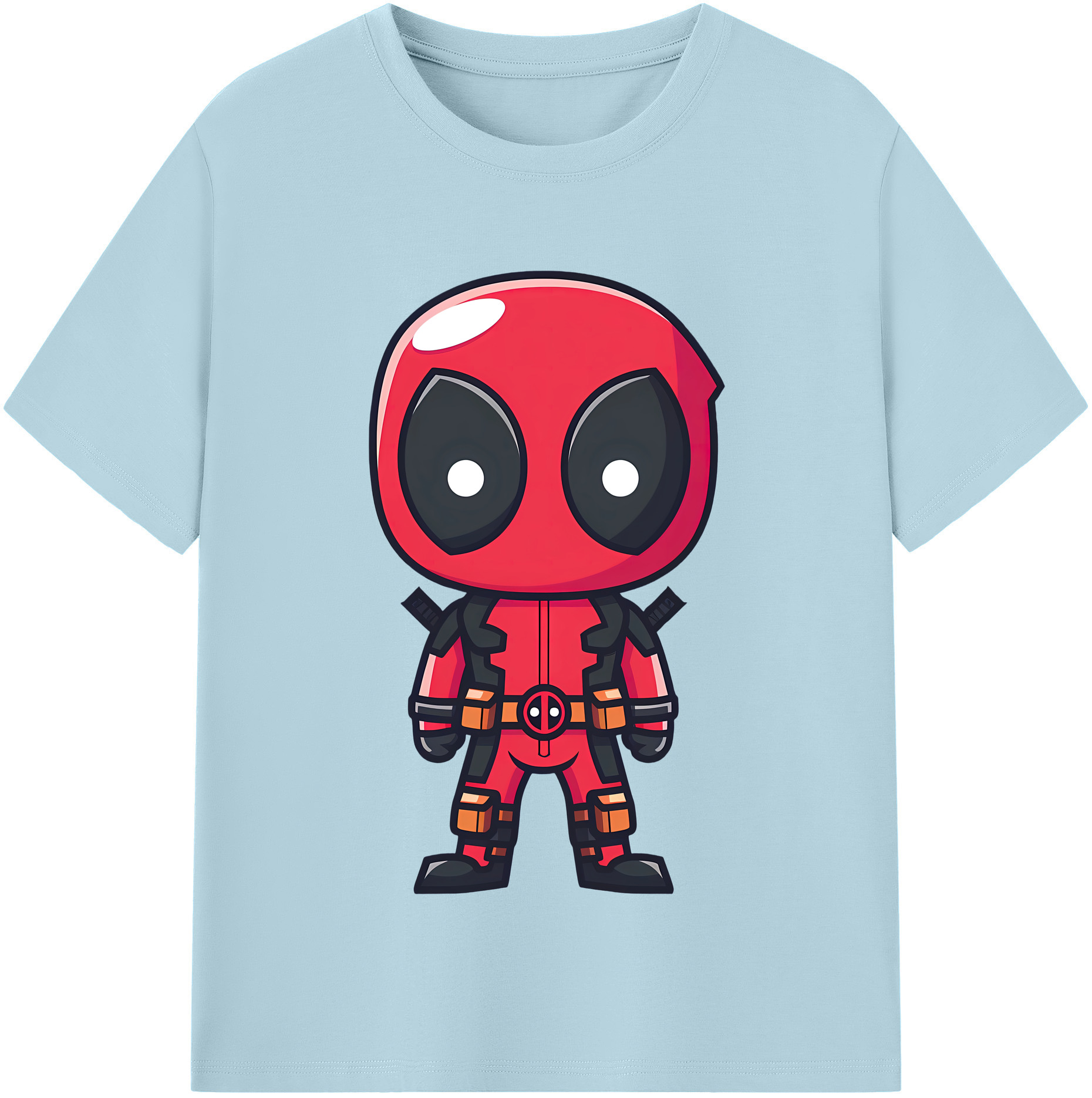 （画像用） Deadpool デッドプール 綿100％半袖Tシャツ（フロントプリント）